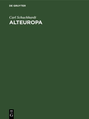 cover image of Alteuropa